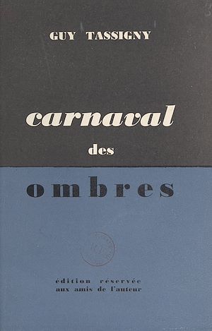 Téléchargez le livre :  Carnaval des ombres