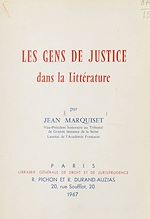 Télécharger le livre :  Les gens de justice dans la littérature