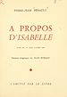 Télécharger le livre :  À propos d'Isabelle