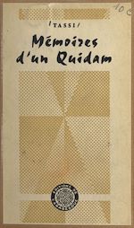 Télécharger le livre :  Mémoires d'un quidam