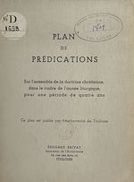 Download this eBook Plan de prédications sur l'ensemble de la doctrine chrétienne