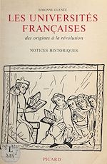 Télécharger le livre :  Les universités françaises des origines à la Révolution