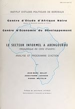 Télécharger le livre :  Le secteur informel à Abengourou, République de Côte d'Ivoire