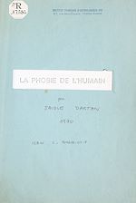Télécharger le livre :  La phobie de l'humain