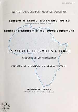 Téléchargez le livre :  Les activités informelles à Bangui