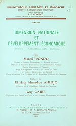 Télécharger le livre :  Dimension nationale et développement économique