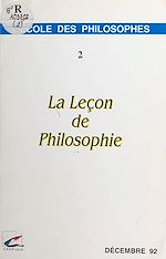 Télécharger le livre :  La leçon de philosophie (2)