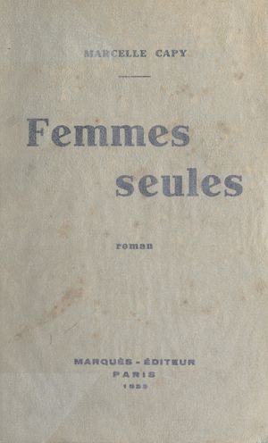 Téléchargez le livre :  Femmes seules