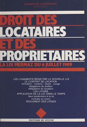 Download the eBook: Droit des locataires et des propriétaires