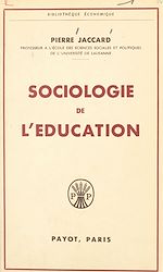Download this eBook Sociologie de l'éducation