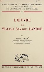 Télécharger le livre :  L'œuvre de Walter Savage Landor