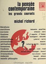 Télécharger le livre :  La pensée contemporaine : les grands courants