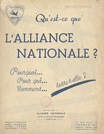 Télécharger le livre :  Qu'est-ce que l'alliance nationale ?