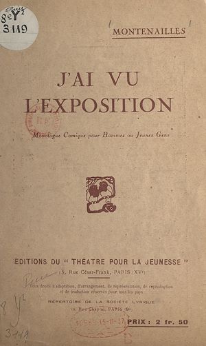 Téléchargez le livre :  J'ai vu l'exposition