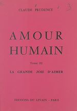 Télécharger le livre :  Amour humain (3)