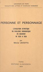 Télécharger le livre :  Personne et personnage