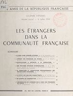 Télécharger le livre :  Les étrangers dans la communauté française