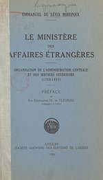 Télécharger le livre :  Le Ministère des Affaires étrangères