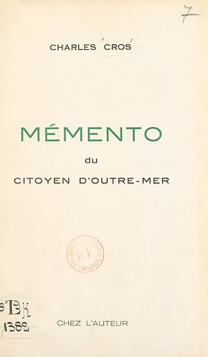 Téléchargez le livre :  Mémento du citoyen d'outre-mer