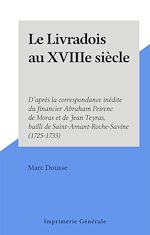 Télécharger le livre :  Le Livradois au XVIIIe siècle