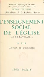 Télécharger le livre :  L'enseignement social de l'église (3)