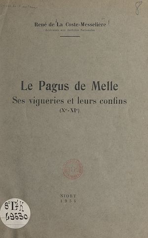 Téléchargez le livre :  Le Pagus de Melle