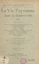 Télécharger le livre :  La vie paysanne dans la Haute-Loire (3)