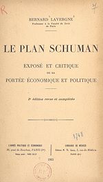 Télécharger le livre :  Le plan Schuman
