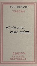 Download this eBook Et s'il n'en reste qu'un...