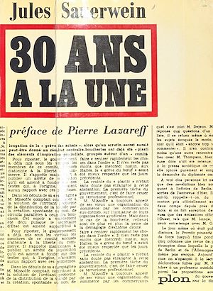 Téléchargez le livre :  30 ans à la une