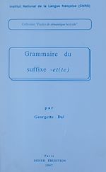 Download this eBook Grammaire du suffixe -et(te)