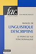 Télécharger le livre :  Manuel de linguistique descriptive