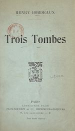 Télécharger le livre :  Trois tombes