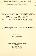 Télécharger le livre :  Problèmes d'urbanisation dans la région de Belfort Montbéliard