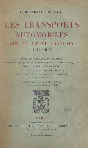 Download the eBook: Les transports automobiles sur le front français, 1914-1918