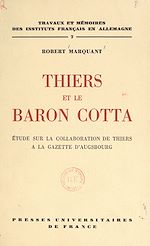 Télécharger le livre :  Thiers et le baron Cotta