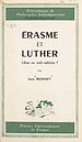 Télécharger le livre :  Érasme et Luther