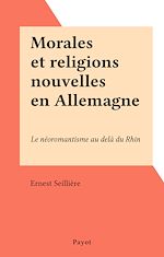 Download this eBook Morales et religions nouvelles en Allemagne