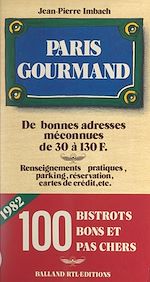 Télécharger le livre :  Paris gourmand