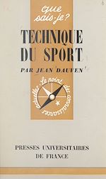 Télécharger le livre :  Technique du sport