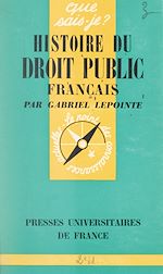 Télécharger le livre :  Histoire du droit public français