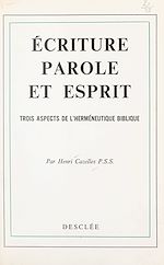 Télécharger le livre :  Écriture, Parole et Esprit