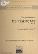 Télécharger le livre :  Un professeur de français, pour quoi faire ?