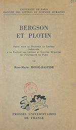 Télécharger le livre :  Bergson et Plotin