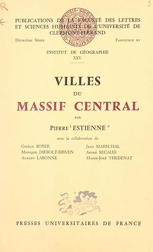 Téléchargez le livre :  Villes du Massif central
