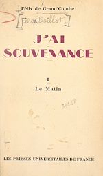 Télécharger le livre :  J'ai souvenance (1)