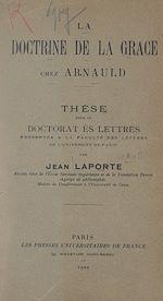 Télécharger le livre :  La doctrine de la grâce chez Arnauld