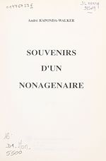 Télécharger le livre :  Souvenirs d'un nonagénaire