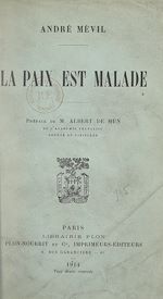Télécharger le livre :  La paix est malade