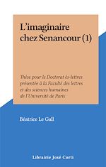 Télécharger le livre :  L'imaginaire chez Senancour (1)